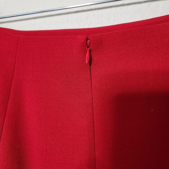 Talbots Red Pencil Skirt Fully Lined Size 10 - Picture 3 of 8